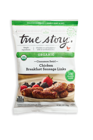 True Story Sausage Chckn Cinna Link - Centre - Front