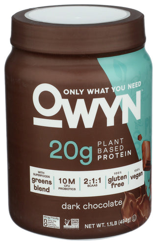 Owyn Protein Pwd Dark Chocolat - Left - Front