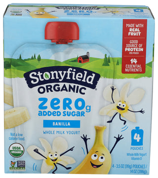 Stonyfield Yogurt Kd Zs Banilla 4ct - Centre - Front