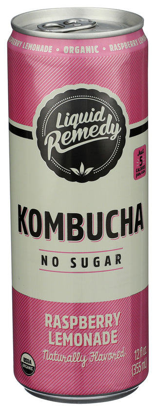 Liquid Remedy Kombucha Rspbr Lemnd Org - Centre - Front
