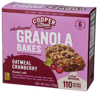 Cooper Street Oatmeal Bakes Crnbry - Right - Front