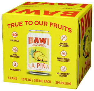 Bawi Agua Fresca Agua Frs Spk Pnapple 4pk - Right - Front
