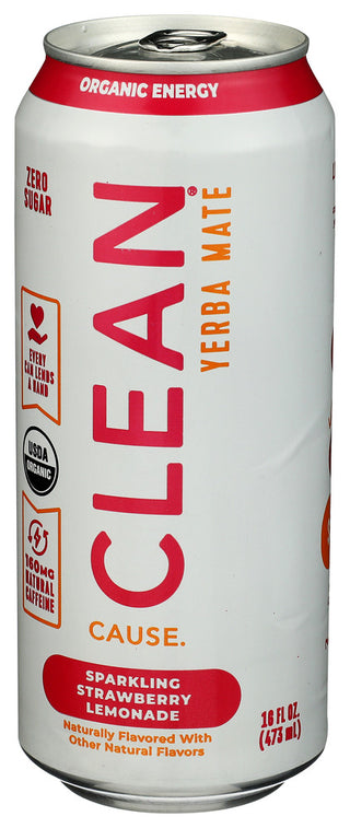 Clean Cause Tea Strawberry Lemonade - Right - Front