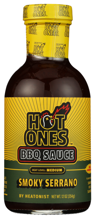 Hot Ones Sauce Bbq Smoky Serrano - No Plunge - Front