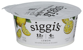 Siggis Yogurt Whole Milk Lemon - Centre - Front