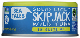 Sea Tales Oil Olive Skipjack Tuna - No Plunge - Front