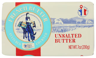 Isigny Butter French Unsalted - No Plunge - Front