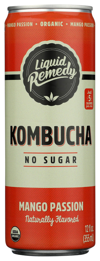 Liquid Remedy Kombucha Mng Passion Org - No Plunge - Front