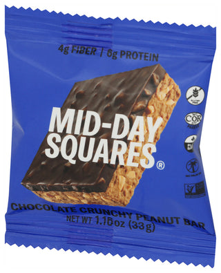 Mid Day Squares Bar Crunchy Peanut - Right - Front