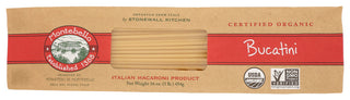 Montebello Pasta Bucatini Org - No Plunge - Front