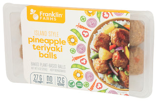 Franklin Farms Balls Teriyaki Pineapple - Right - Front