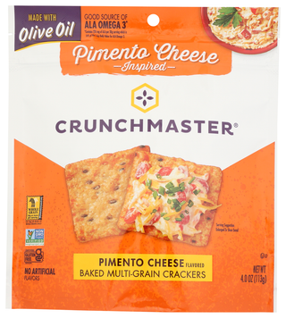 Crunchmaster Cracker Pmento Cheese Gf - No Plunge - Front