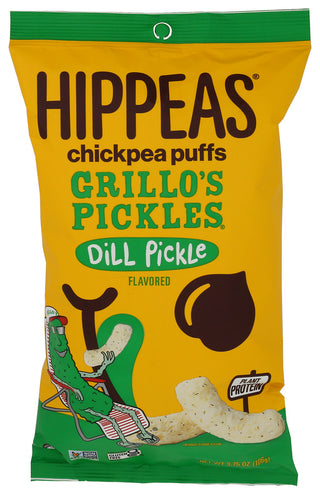 Hippeas Puffs Grillos Dill Pckle - Centre - Front