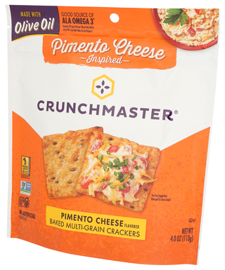 Crunchmaster Cracker Pmento Cheese Gf - Right - Front
