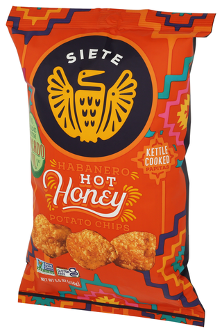 Siete Chips Potato Hbnro Honey - Right - Front