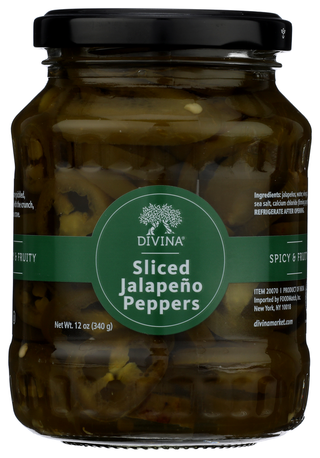 Divina Peppers Jalapeno Sliced - No Plunge - Front