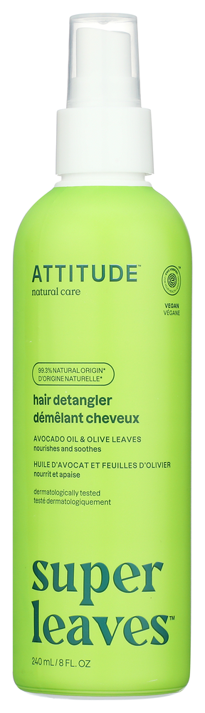 Attitude Detangler Hair Olive Lvs - No Plunge - Front