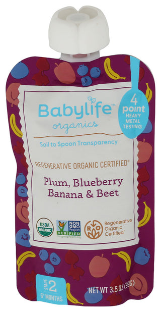 Babylife Pouch Plm Blbry Ban Beet - Centre - Front