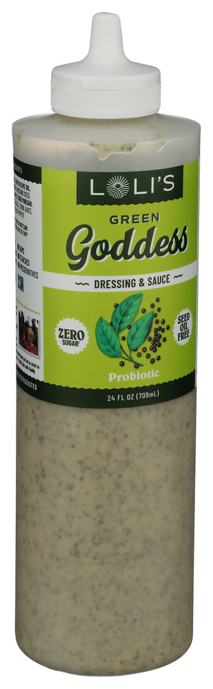 Lolis Foods Dressing Grn Goddess Avo - Left - Front