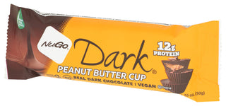 NUGO DARK PROTEIN BAR, PEANUT BUTTER CUP, ONE EACH - Right - Front
