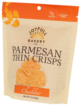 Joyfull Bakery Crisps Thin Ched Parm - Right - Front