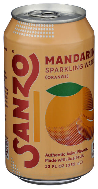 Sanzo Water Sparkling Mandarin - Left - Front