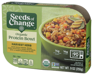 Seeds Of Change Bowl Protein Harvst Herb - Right - Front