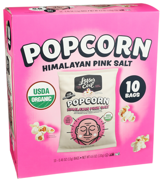 Lesser Evil Popcorn Hmlynpk Org 10pc - Left - Front