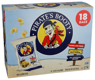 Pirate Brands Snacks Puff Aw Chdr 18pc - Left - Front