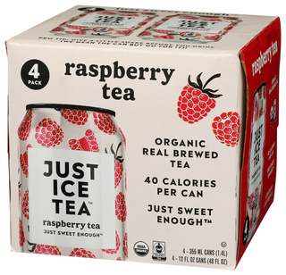Just Ice Tea Tea Blk Rspberry Org 4pk - Right - Front