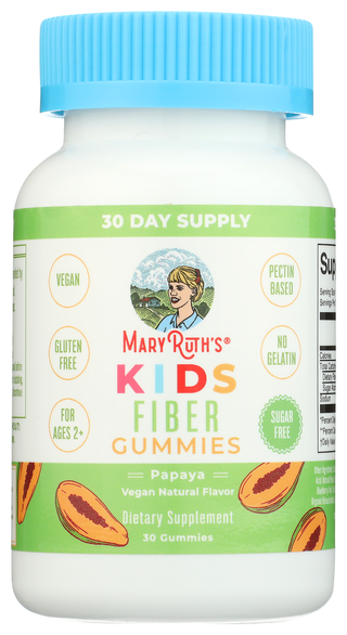 Maryruths Kids Fiber Papaya Gummy - No Plunge - Front