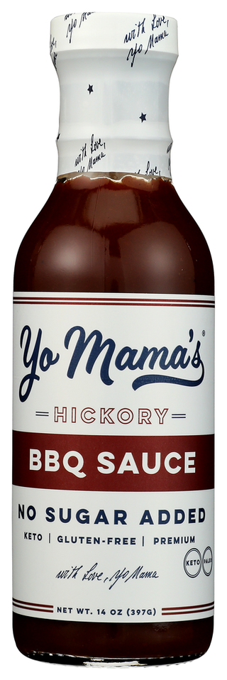Yo Mamas Foods Sauce Bbq Hickory - No Plunge - Front