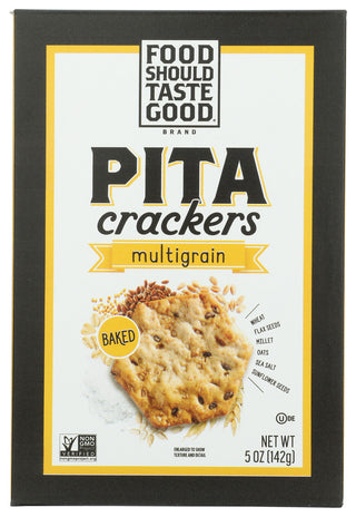 Food Should Taste Good Cracker Pita Multigrain - No Plunge - Front