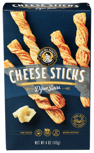 Macys Cheesestick Dijon Swiss - Centre - Front