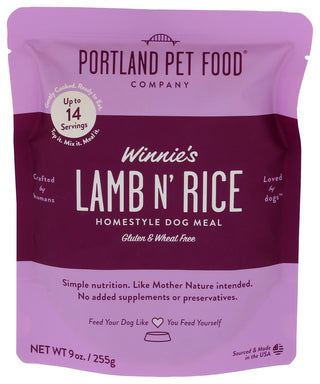 Portland Pet Food Company Dog Food Lamb And Rice - Centre - Front