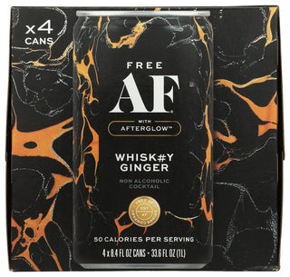 Free Af Na Mocktl Whksy Ging 4pk - No Plunge - Front