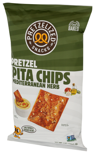 Pretzelized Snacks Chips Pretzel Pita Mdtrn - Right - Front