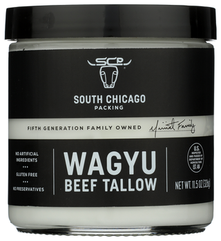 South Chicago Packing Beef Wagyu Talw Glas Jar - No Plunge - Front