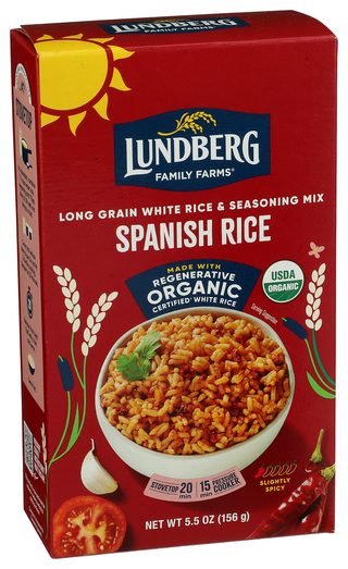 Lundberg Rice Wht Spnsh Style Org - Left - Front