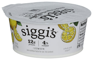 Siggis Yogurt Whole Milk Lemon - Right - Front