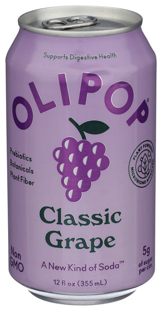 Olipop Soda Preb Classic Grape - Centre - Front