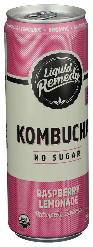Liquid Remedy Kombucha Rspbr Lemnd Org - Left - Front