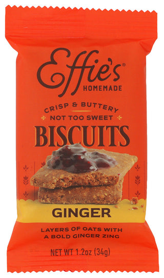 Effies Homemade Biscuit Ginger Sngl Srv - No Plunge - Front