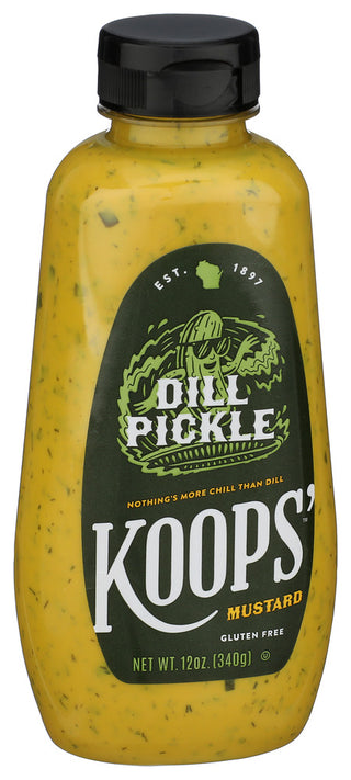 Koops Mustard Dill Pickle Sqz - Left - Front
