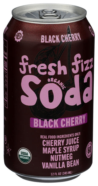 Fresh Fizz Soda Org Spk Blk Cherry - Left - Front