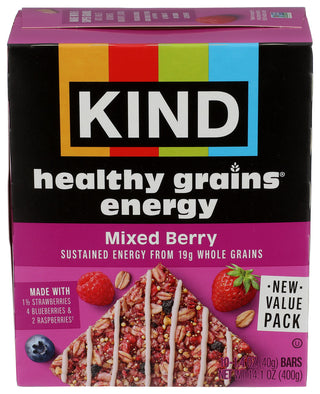 Kind Bar Mixd Brry Enrgy 10ct - Centre - Front