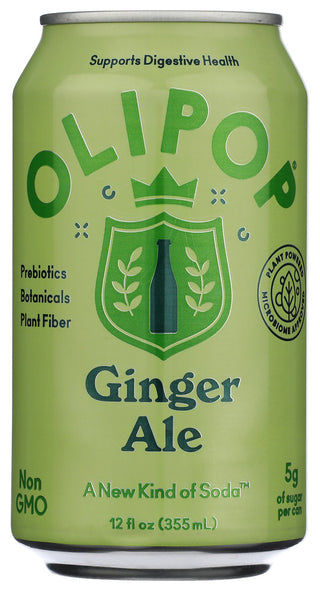 Olipop Soda Prbtc Ginger Ale - No Plunge - Front
