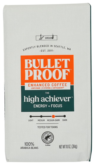 Bulletproof Coffee Ground High Achiever - No Plunge - Front