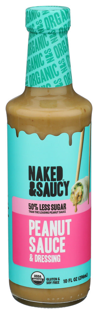 Naked And Saucy Sauce Peanut - Left - Front