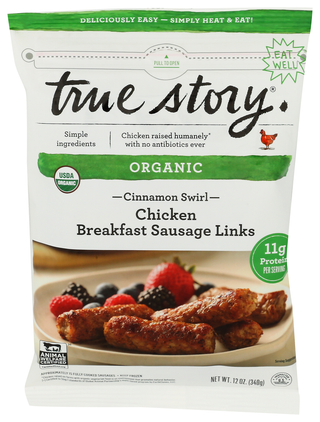 True Story Sausage Chckn Cinna Link - Centre - Front